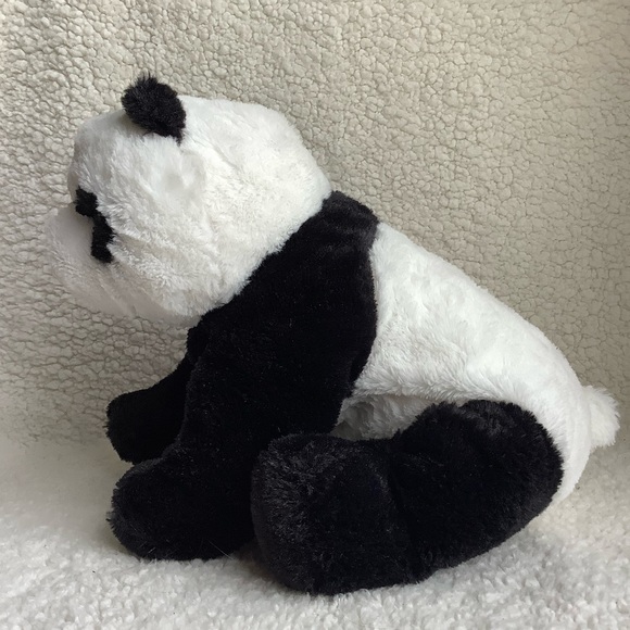IKEA Kramig Plush Panda Bear Stuffed Animal with Embroidered Eyes Toy 🐼 - Picture 3 of 8